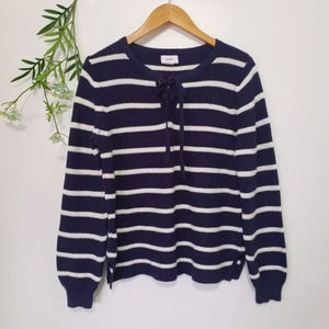 OLD NAVY navy, white striped knitted sweater M